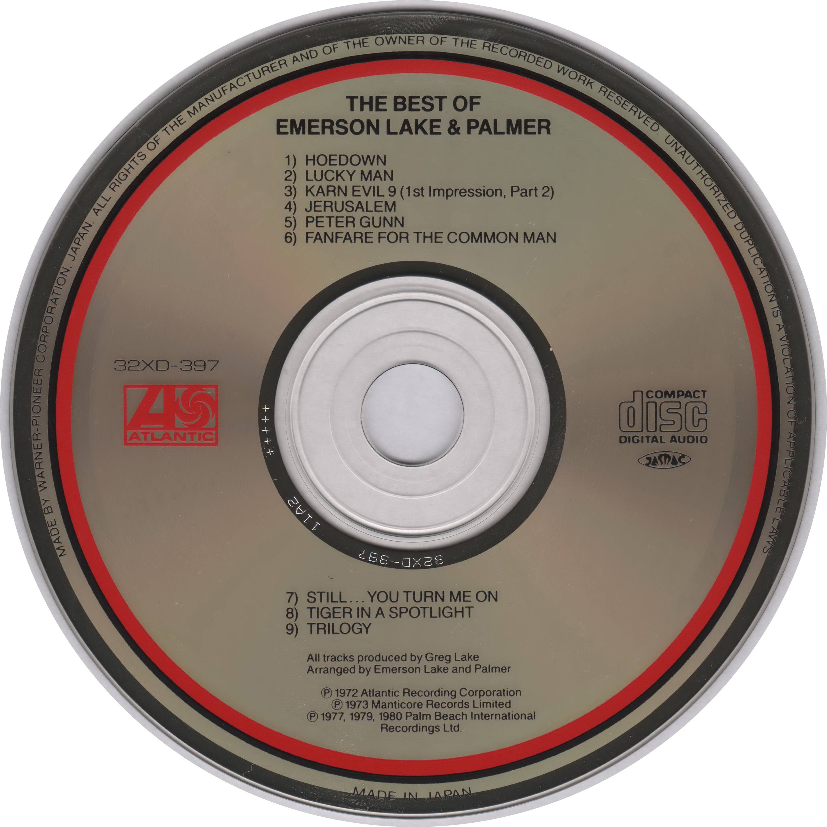 Emerson, Lake and Palmer The Best of ELP : CD JPN